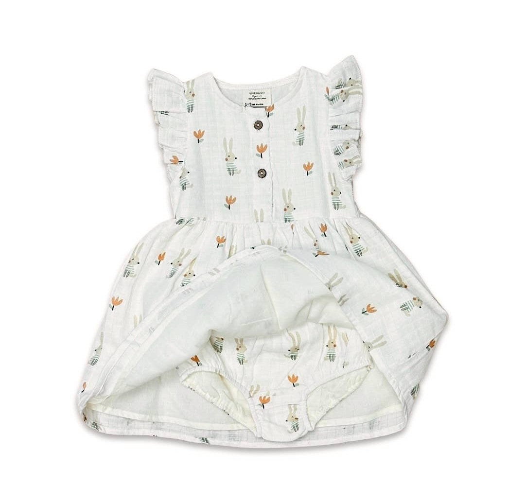 Bunny Ruffle Baby Dress