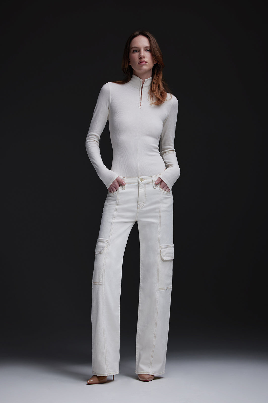 SALE Rosie High-Rise Seamed Cargo Jean