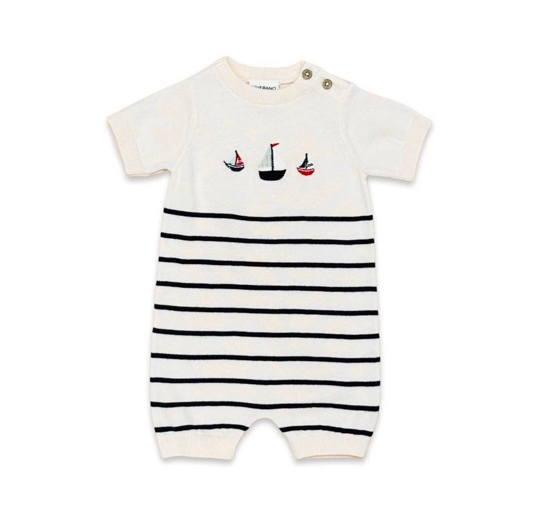 Sailboat Short Baby Romper