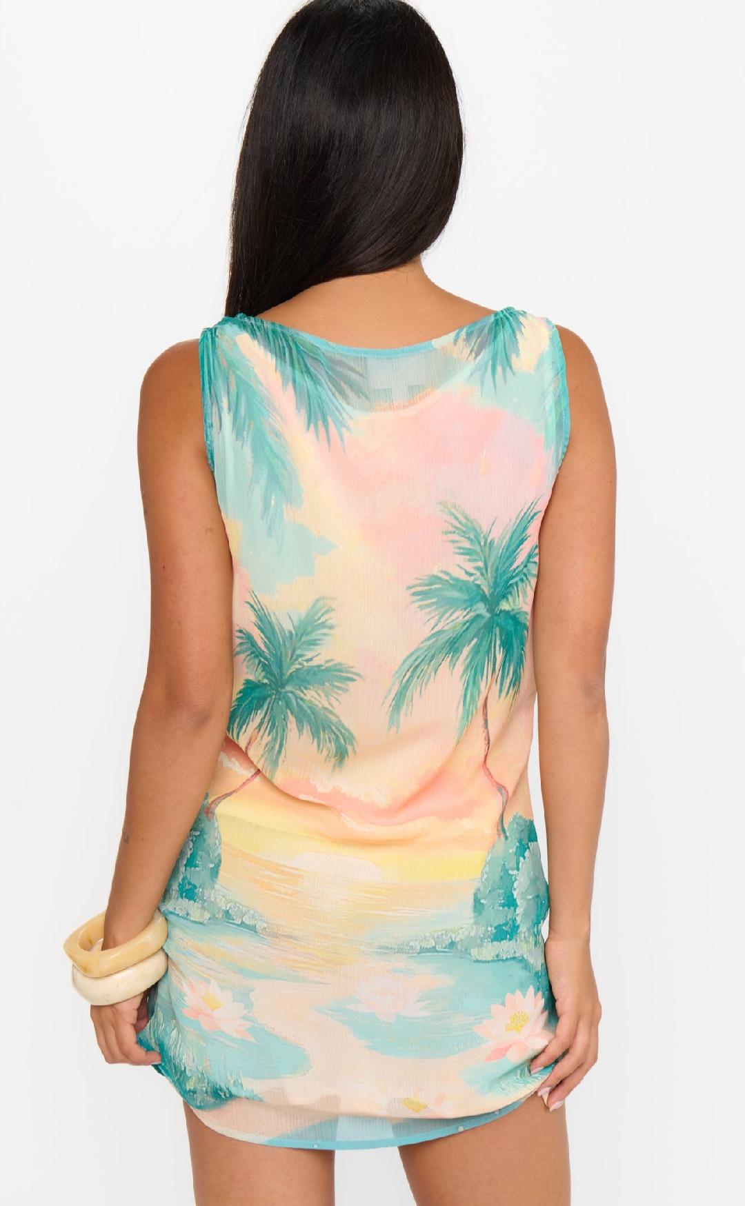 Kiki Mini Dress - Sunset Cove