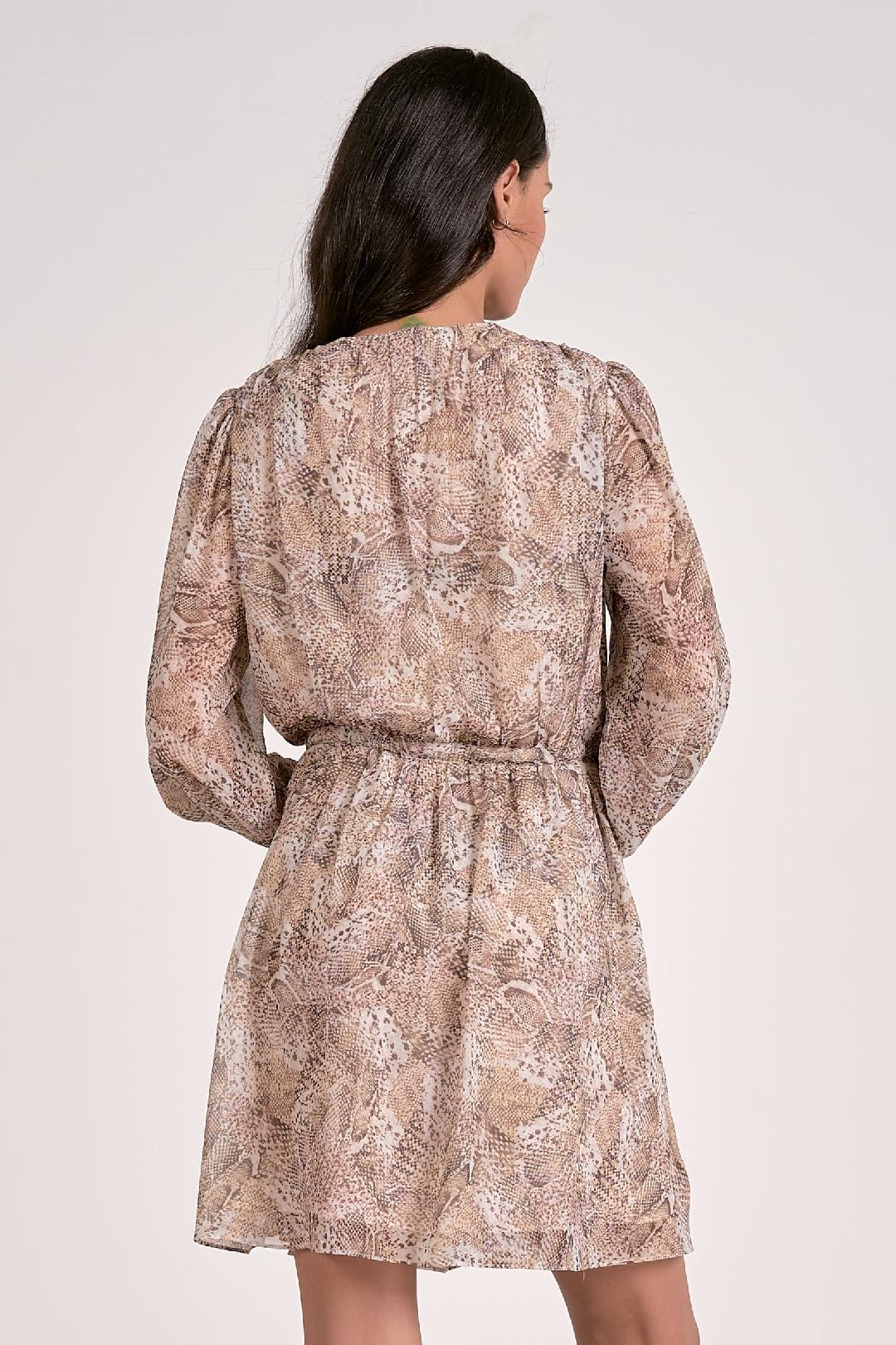 Snake Print Dress