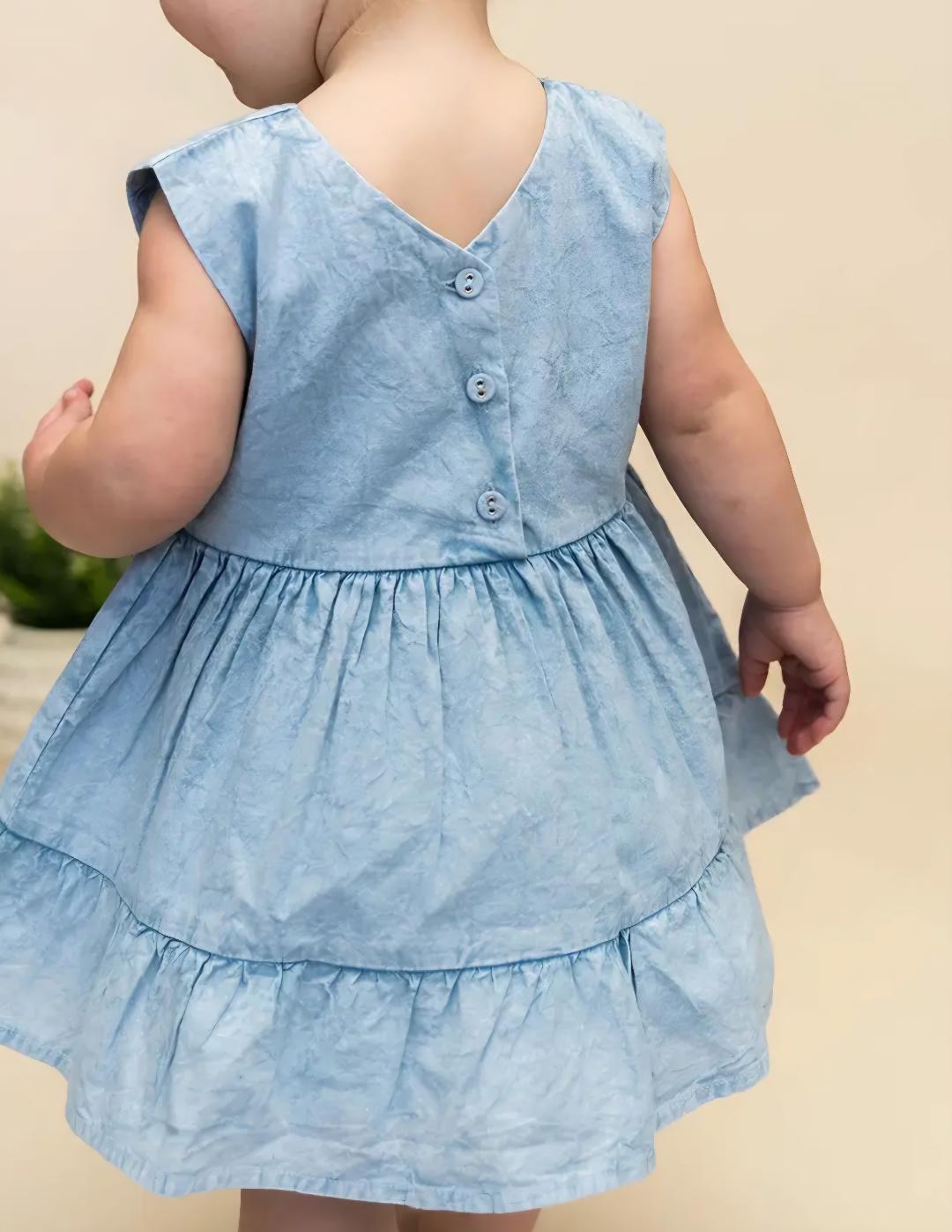 Baby Denim Dress + Bloomer
