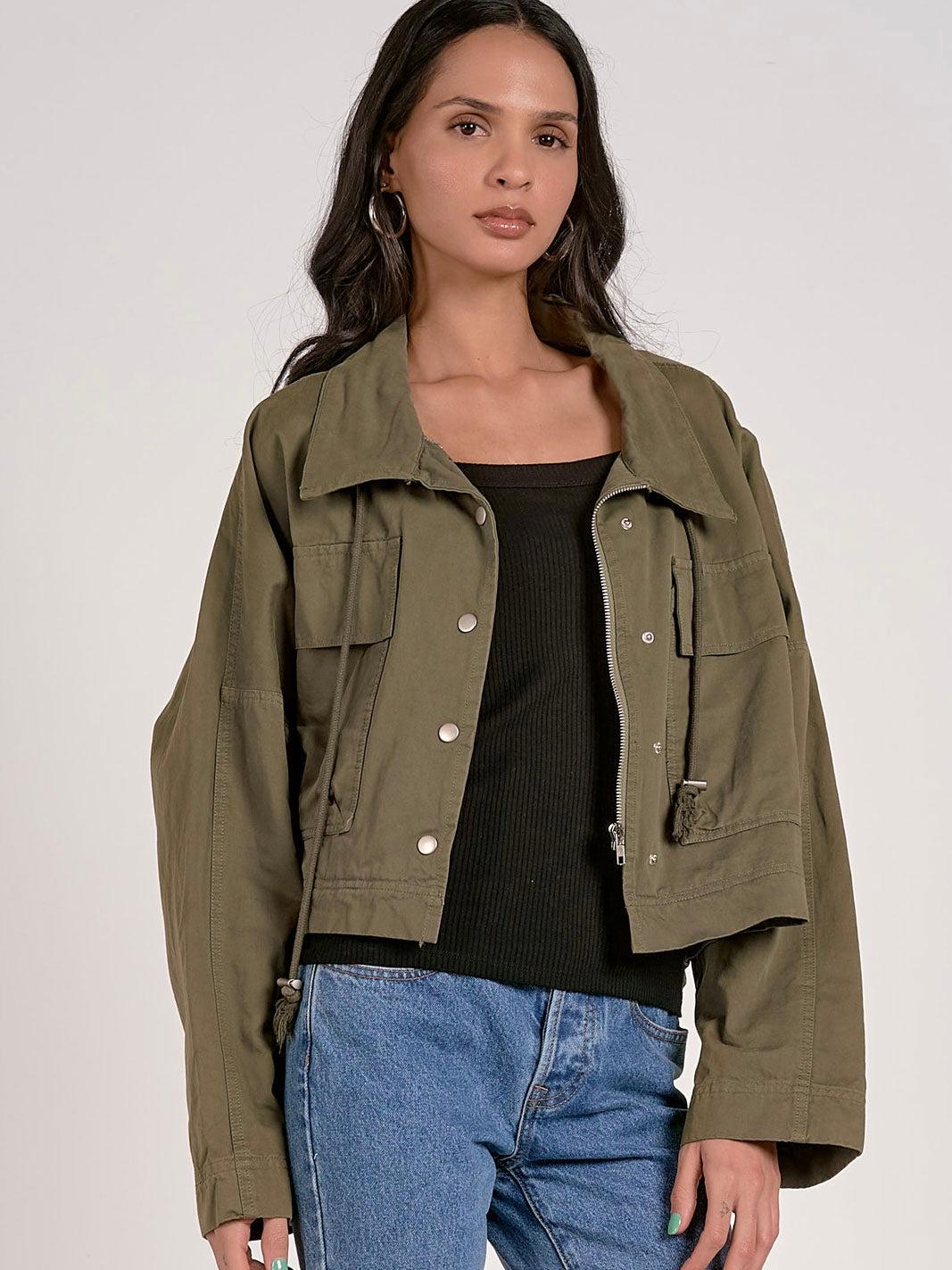 SALE Cropped Utility Jacket