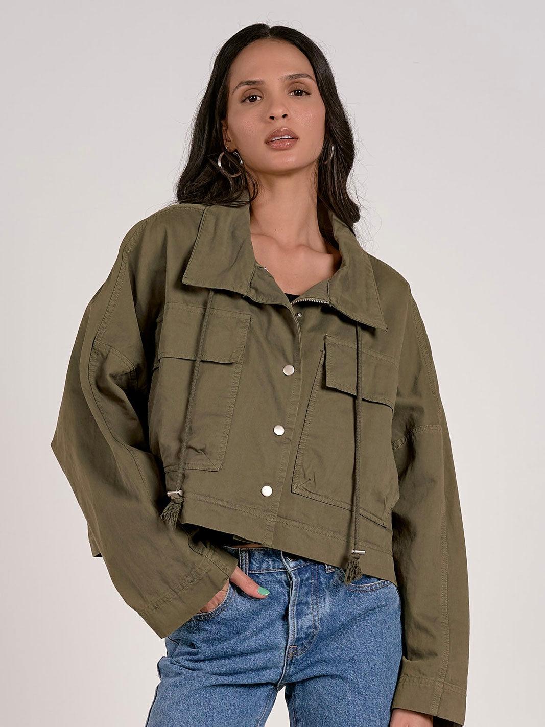 SALE Cropped Utility Jacket