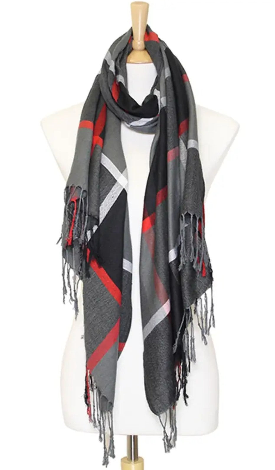 Plaid Lightweight Scarf