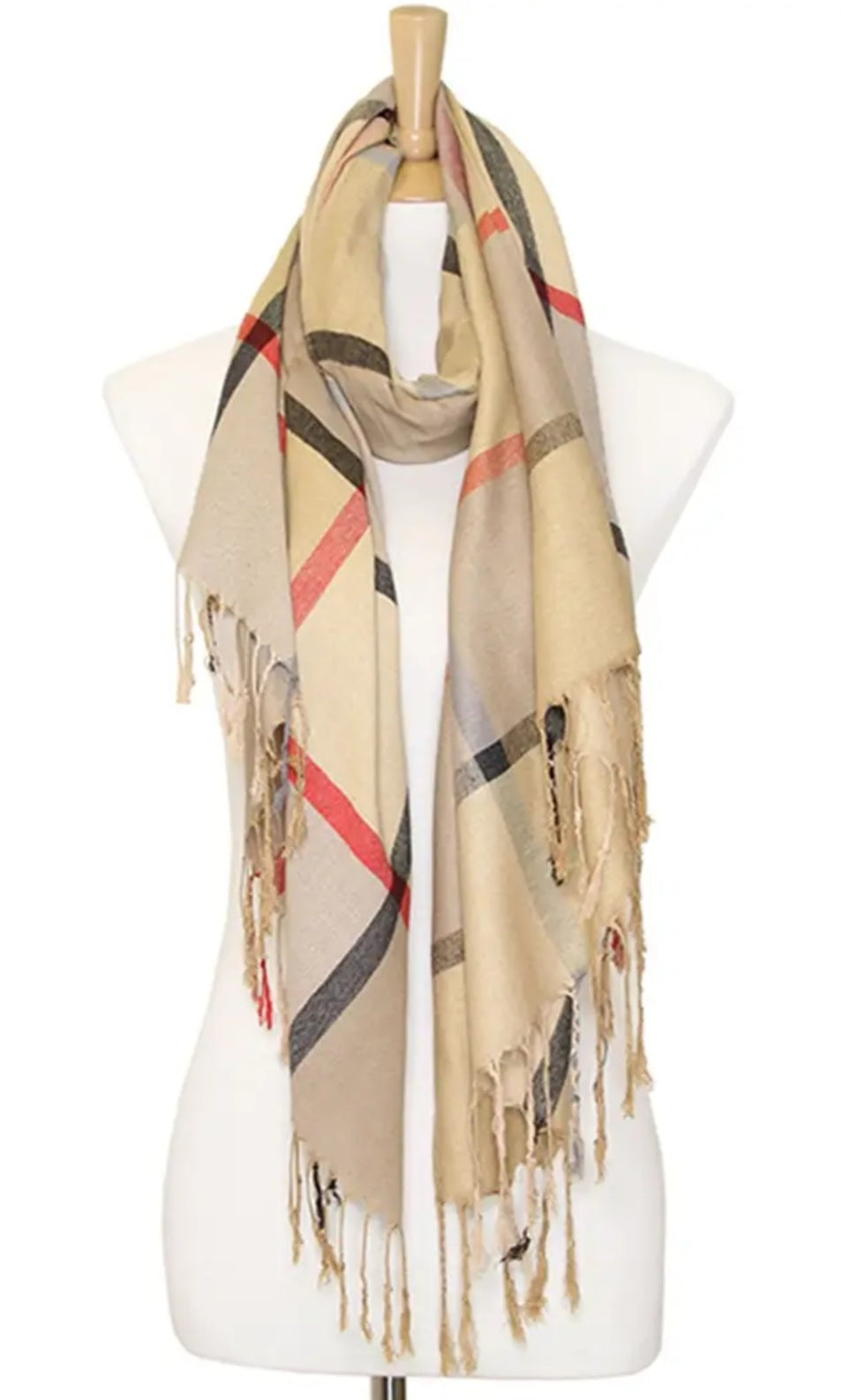 Plaid Lightweight Scarf
