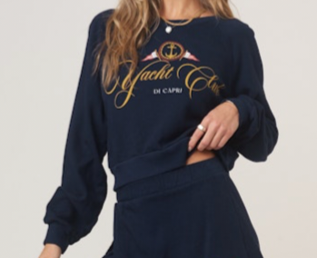 Yacht Club Shrunken Sweatshirt