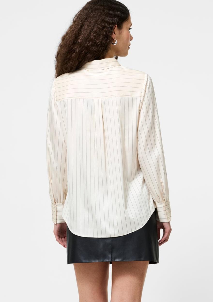 Satin Pinstripe Shirt