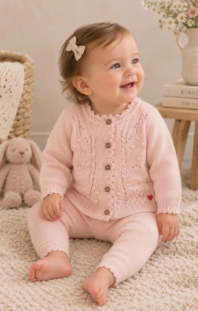Baby Cardigan & Pant Set - Lil Heart