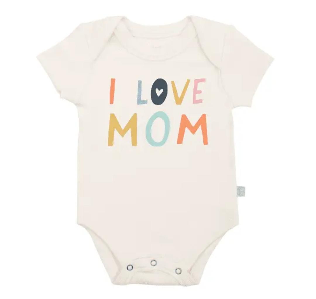 Baby Graphic Bodysuit - Love Mom