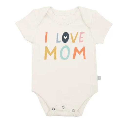 Baby Graphic Bodysuit - Love Mom