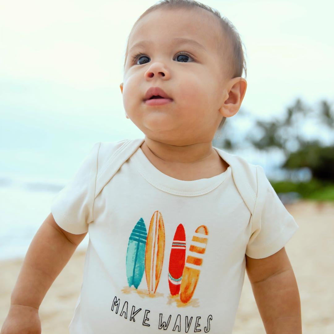 Baby Graphic Bodysuit - Make Waves