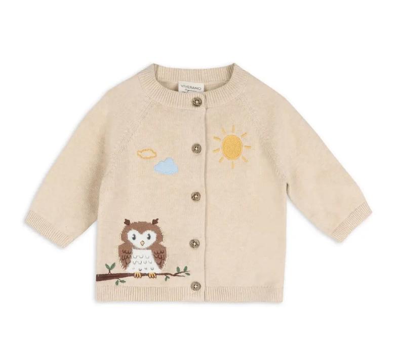 Baby Owl Cardigan