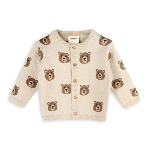 Brown Bear Baby Cardigan