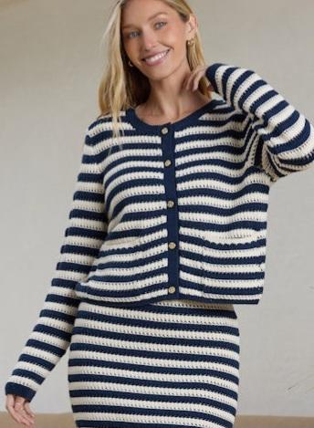 Hanlon Striped Cardigan