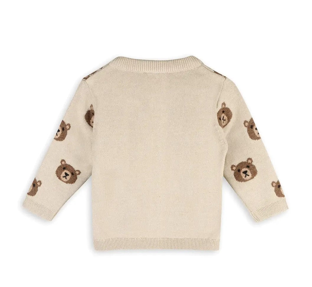 Brown Bear Baby Cardigan