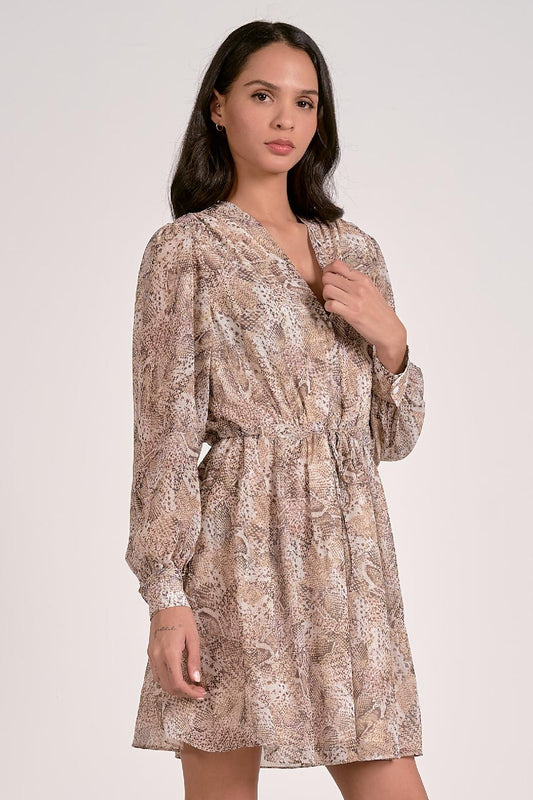 Snake Print Dress