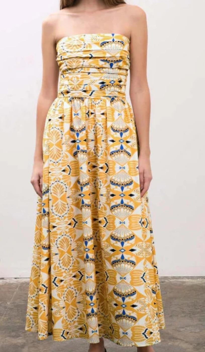 Strapless Midi Dress
