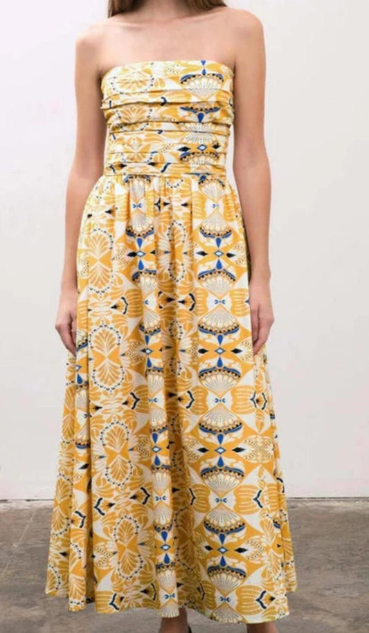Strapless Midi Dress