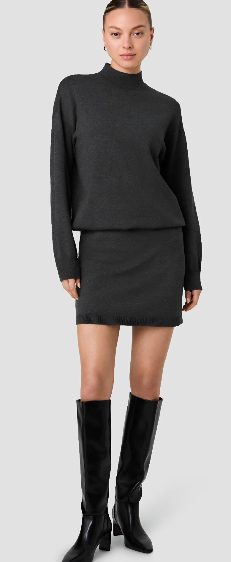 Blouson Waist Mini Dress