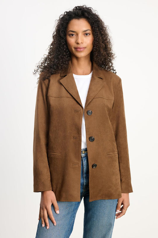 Salie Faux Suede Jacket