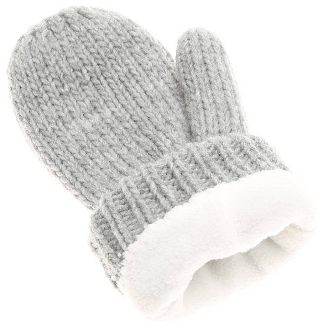 Cable Knit Mittens w/ Fleece Lining
