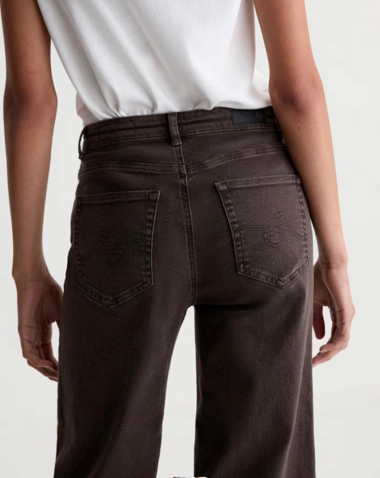 Saige Wide Leg Crop - Burnt Umber