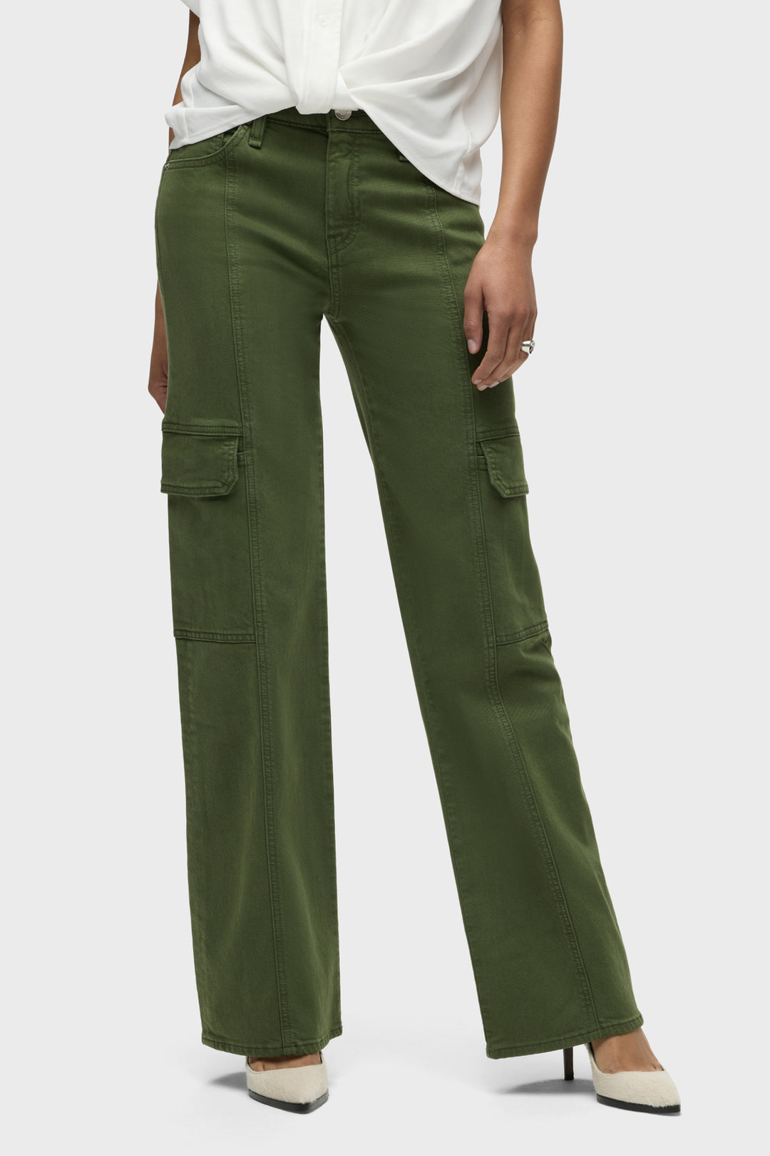 Rosie High-Rise Seamed Cargo Jean