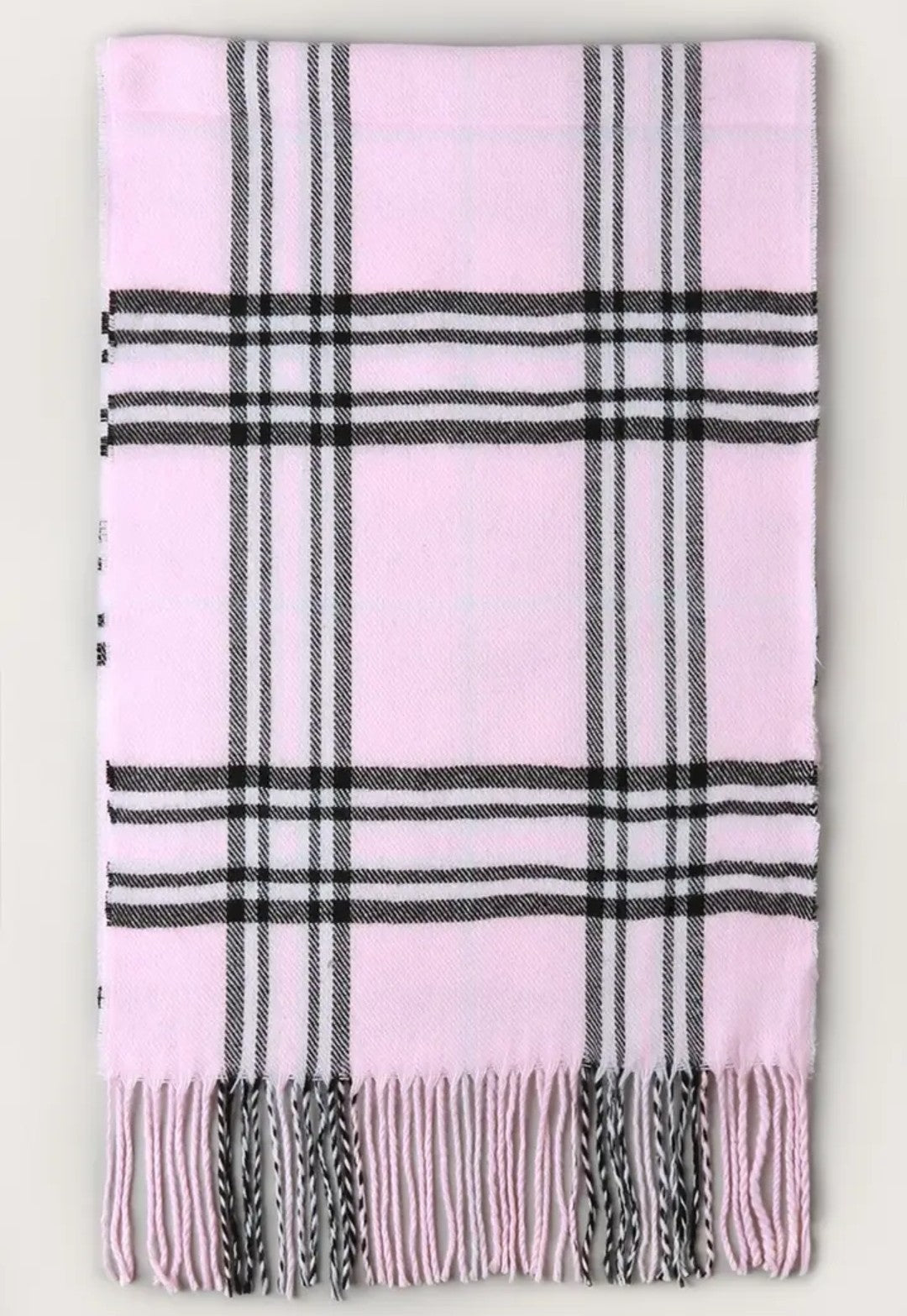 Cashmere Feel Plaid Scarf