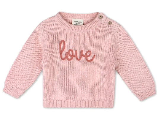 Love Chunky Knit Baby Pullover