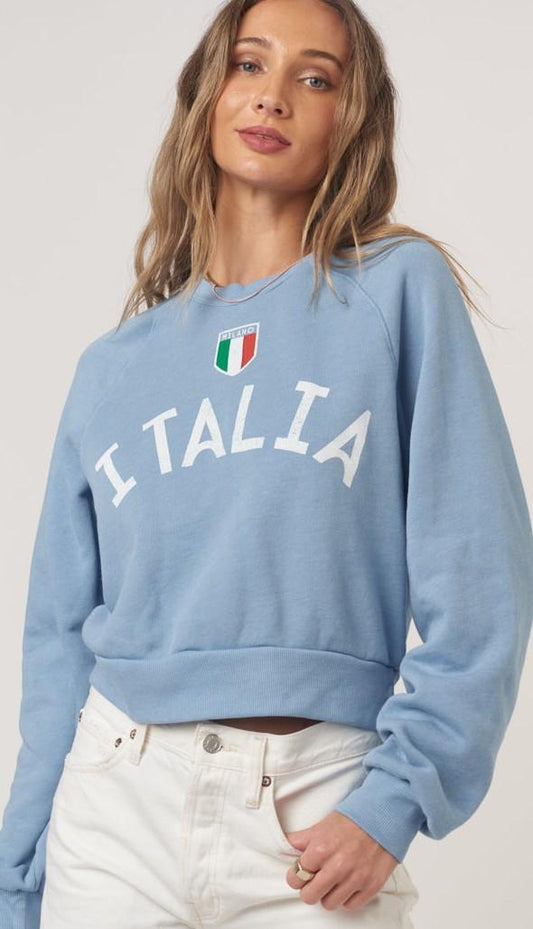 Italia Shrunken Sweatshirt