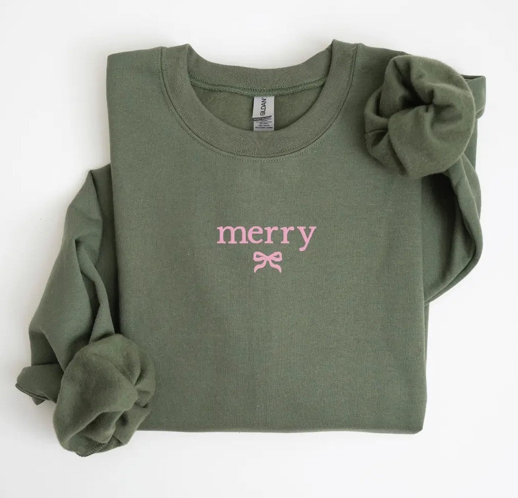 Embroidered Christmas Sweatshirt