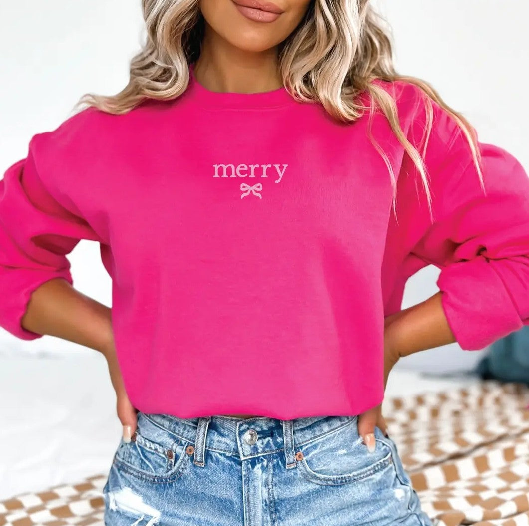 Embroidered Christmas Sweatshirt