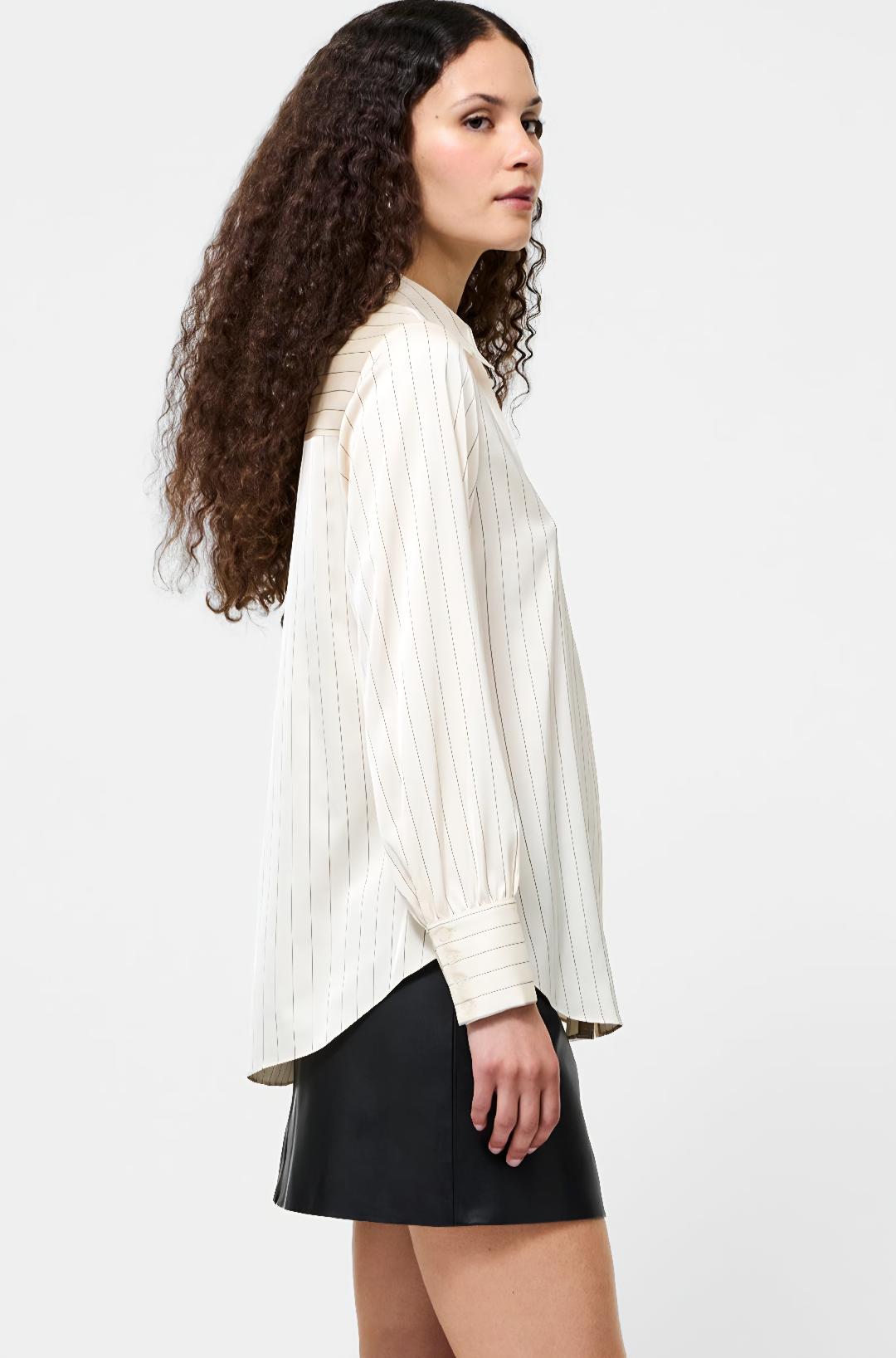 Satin Pinstripe Shirt
