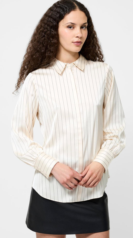 Satin Pinstripe Shirt